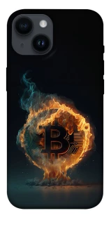 Чохол на Apple iPhone 14 (6.1") Fire Bitcoin фото 1 з 1