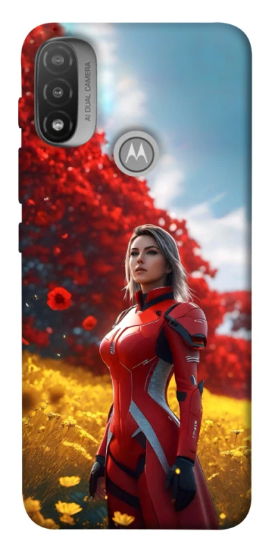 Чохол на Motorola Moto E20 Cyber space girl ver.5 фото 1 з 1