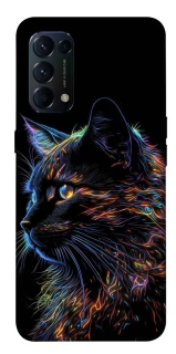 Чохол на Oppo Reno 5 4G Чорний кіт фото 1 з 1