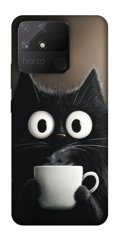 Чохол на Realme Narzo 50A morning cat фото 1 з 1