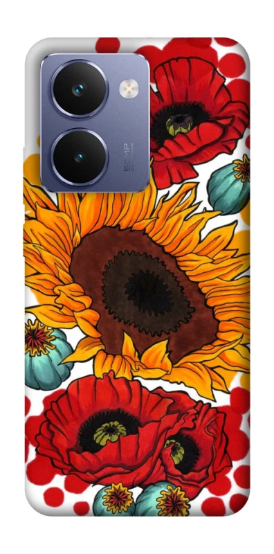 Чохол на Realme P3 Ultra Соняшники та маки фото 1 з 1