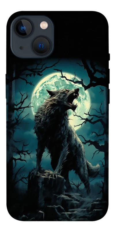 Чохол на Apple iPhone 13 (6.1") Вовк під місяцем фото 1 з 1