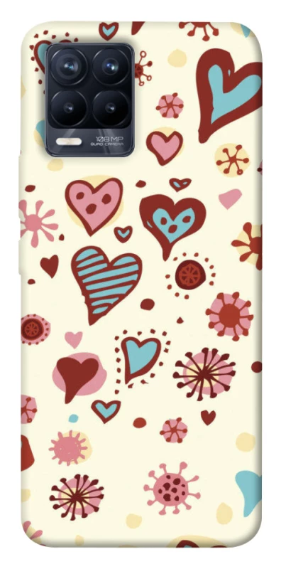 Чохол на Realme 8 Pretty hearts фото 1 з 1