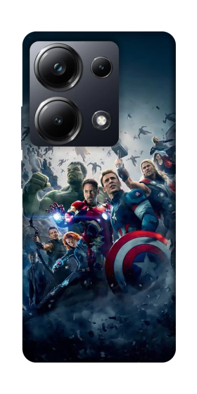 Чехол на Xiaomi Poco M6 Pro 4G Marvel heroes фото 1 из 1
