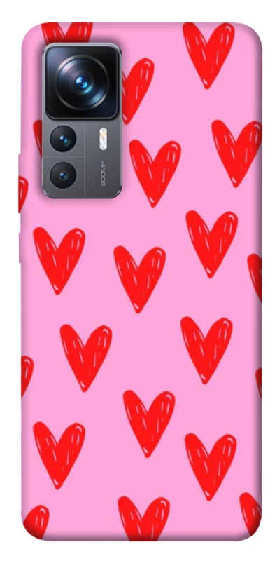 Чохол на Xiaomi 12T / 12T Pro Red hearts 2 фото 1 з 1