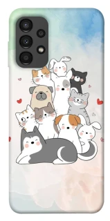 Чехол на Samsung Galaxy A13 4G Funny Pets ver.2 фото 1 из 1