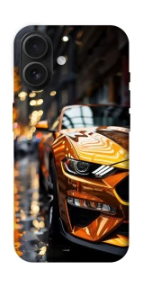 Чехол на Apple iPhone 16 Golden sports car фото 1 из 1