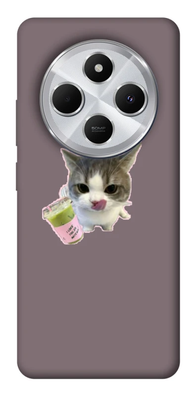 Чохол на Xiaomi Redmi 14C / Poco C75 cat matcha фото 1 з 1