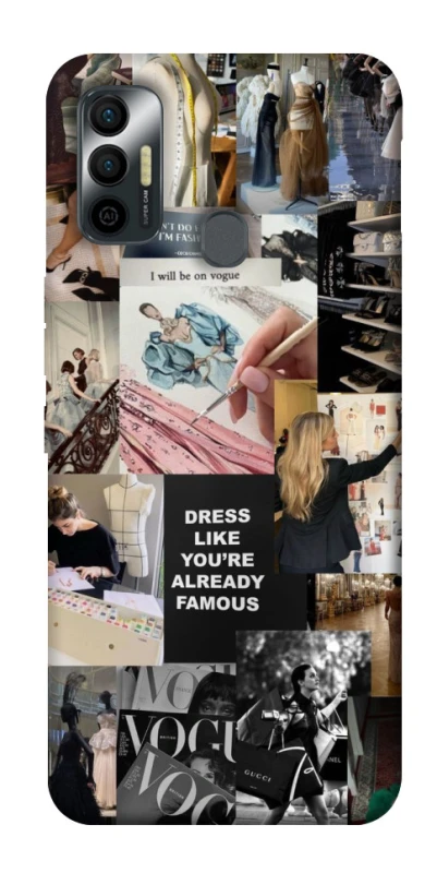 Чехол на TECNO Spark 7 Fashion collage ver.11 фото 1 из 1
