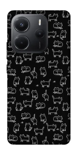 Чохол на Xiaomi Redmi Note 14 4G (Int. version) Black Cats фото 1 Чохол на Xiaomi Redmi Note 14 4G (Int. version) Black Cats фото 1 з 1
