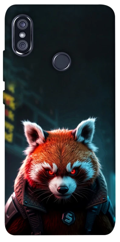 Чохол на Xiaomi Redmi Note 5 Pro / Note 5 (AI Dual Camera) Cyber Red Panda фото 1 з 1