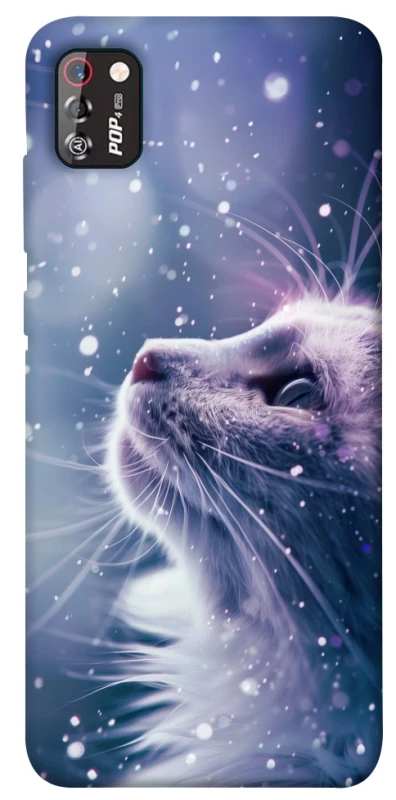 Чехол на TECNO POP 4 Pro Snow cat фото 1 из 1