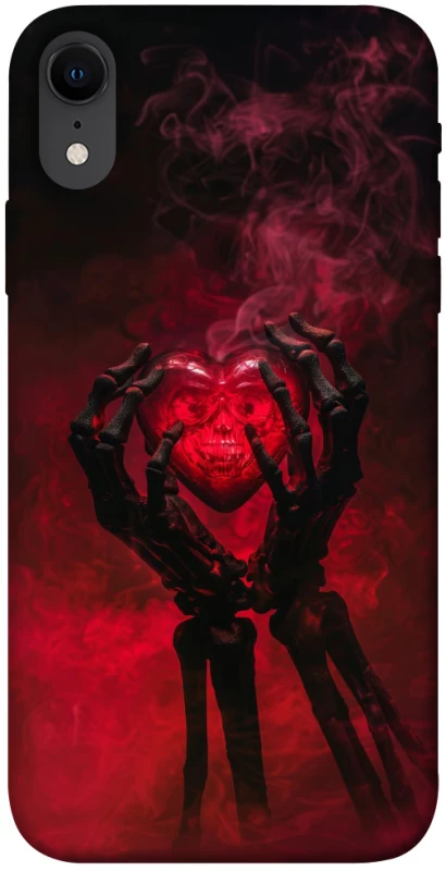 Чохол на Apple iPhone XR (6.1") Heart in the hands of a skeleton фото 1 з 1