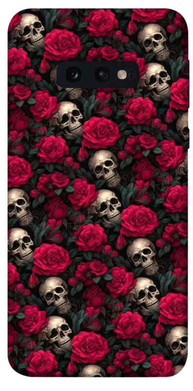 Чохол на Samsung Galaxy S10e Черепа та рози фото 1 з 1