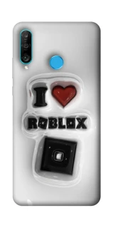 Чохол на Huawei P30 lite I love Roblox фото 1 з 1