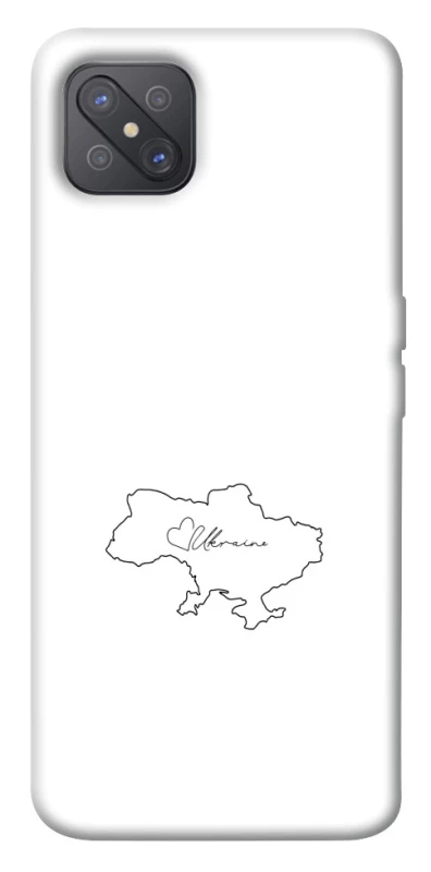 Чохол на Oppo A92s Ukraine map фото 1 з 1