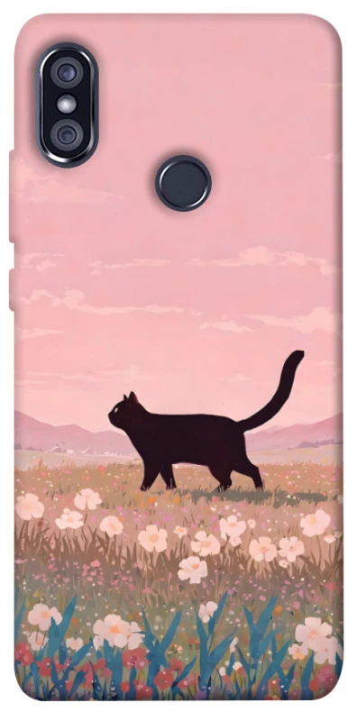 Чохол на Xiaomi Redmi Note 5 Pro / Note 5 (AI Dual Camera) cat on a field фото 1 з 1