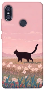 Чехол на Xiaomi Redmi Note 5 Pro / Note 5 (AI Dual Camera) cat on a field фото 1 из 1