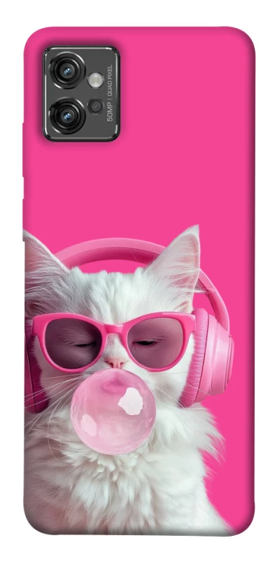 Чехол на Motorola Moto G32 Pink kitty фото 1 из 1
