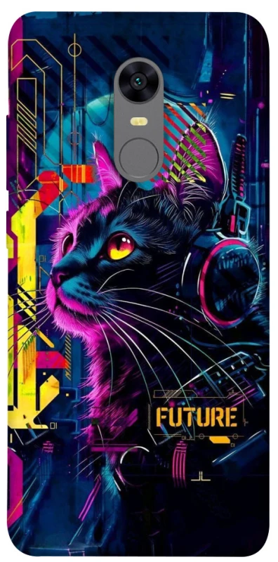 Чохол на Xiaomi Redmi 5 Plus / Redmi Note 5 (Single Camera) Cyber Cat v2 фото 1 з 1