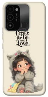 Чехол на TECNO Spark 8C Create the life you love фото 1 из 1