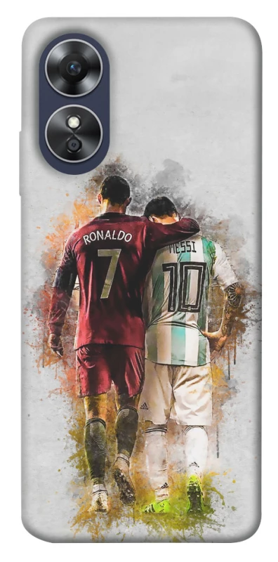Чехол на Oppo A17 Ronaldo и Messi фото 1 из 1