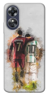Чехол на Oppo A17 Ronaldo и Messi фото 1 из 1