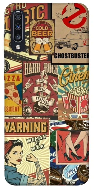 Чохол на Samsung Galaxy A70 (A705F) Retro collage ver.2 фото 1 з 1