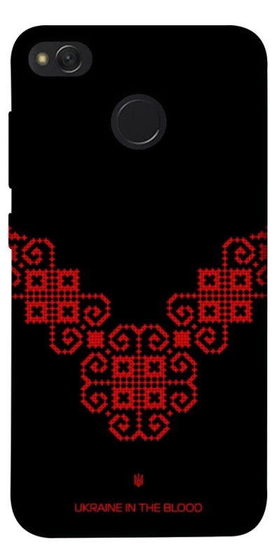 Чехол на Xiaomi Redmi 4X Черно-красная вышиванка фото 1 из 1