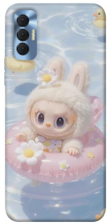 Чехол на TECNO Spark 8P Labubu swimming фото 1 из 1