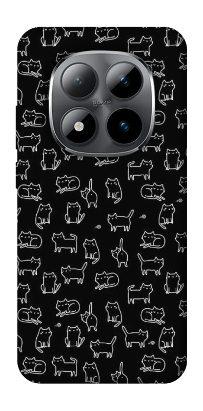 Чохол на Xiaomi Redmi Note 15 Pro 5G Black Cats фото 1 Чохол на Xiaomi Redmi Note 15 Pro 5G Black Cats фото 1 з 1