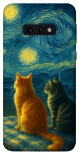 Чохол на Samsung Galaxy S10e Cats under the stars фото 1 з 1