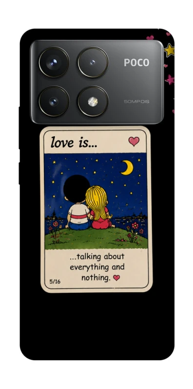 Чохол на Xiaomi Poco F6 Pro Love is ver.6 фото 1 з 1