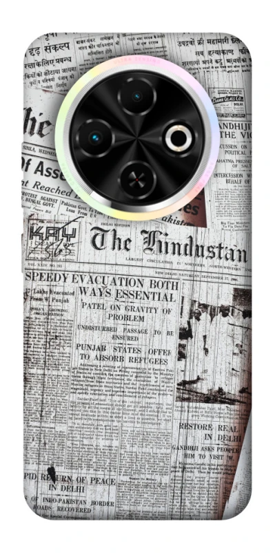 Чехол на TECNO Spark 30C Газеты фото 1 из 1