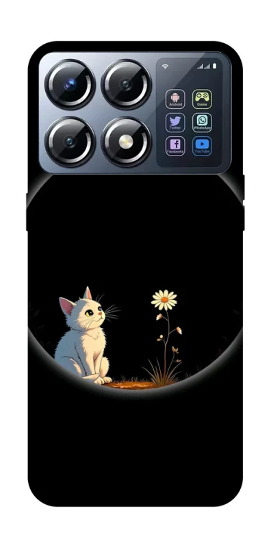 Чохол на Xiaomi POCO X8 Pro Cat and flower фото 1 з 1