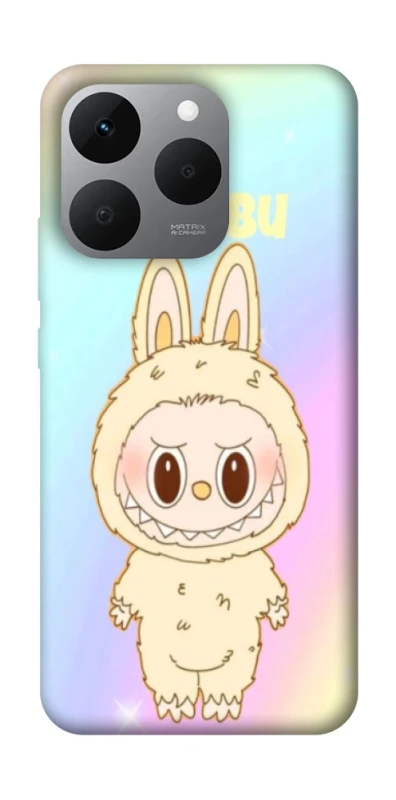 Чехол на Realme 15T Fluffy Rainbow Labubu фото 1 из 1