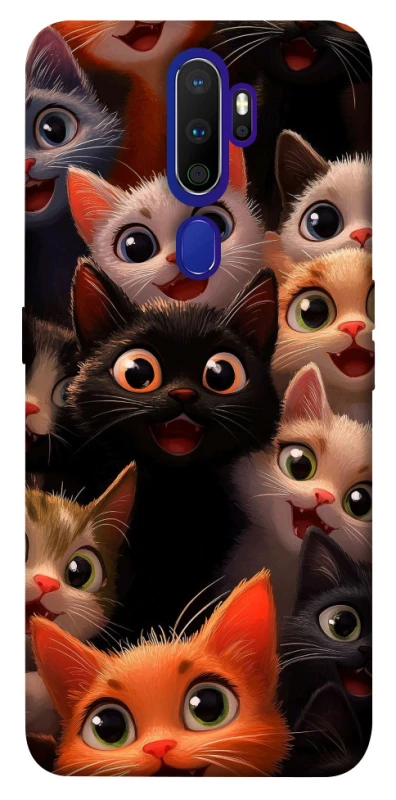 Чохол на Oppo A5 (2020) / Oppo A9 (2020) happy cats фото 1 з 1