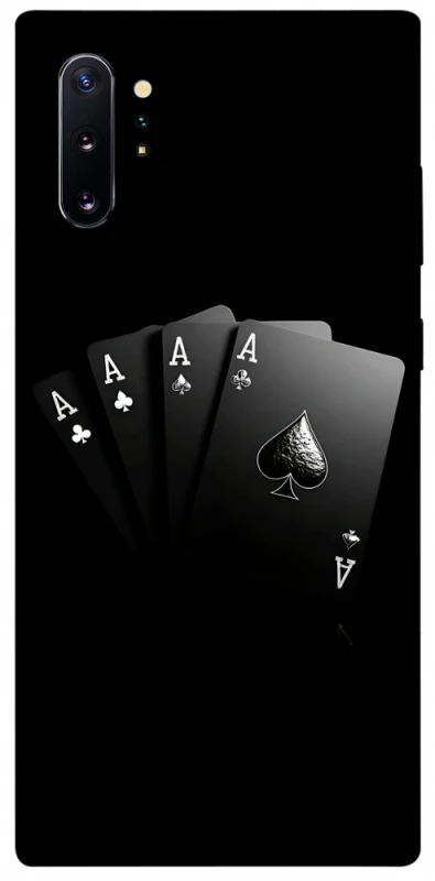Чехол на Samsung Galaxy Note 10 Plus Black Cards фото 1 из 1