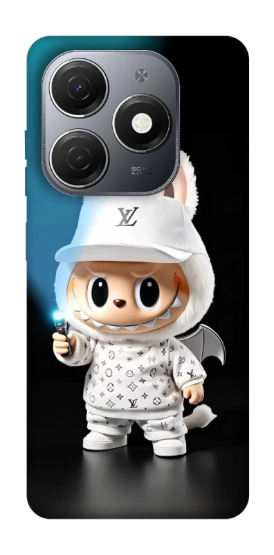 Чохол на TECNO Spark 20 Labubu with flashlight ver.1 фото 1 з 1