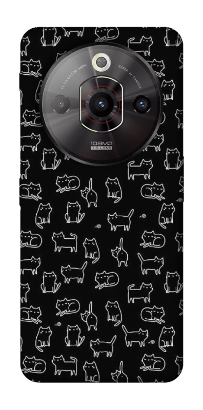 Чохол на ZTE Nubia Focus Pro Black Cats фото 1 з 1