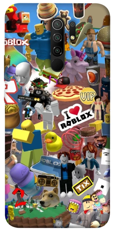 Чохол на Xiaomi Redmi 9 Roblox collage ver.5 фото 1 з 1