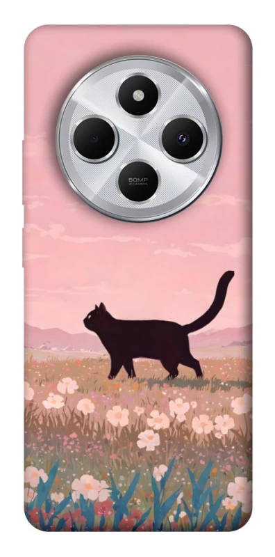 Чохол на Xiaomi Redmi 14C / Poco C75 cat on a field фото 1 з 1