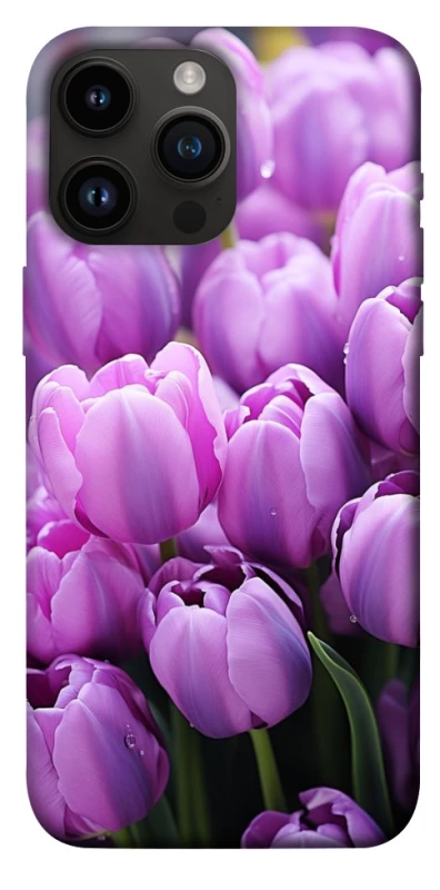 Чохол на Apple iPhone 14 Pro Max (6.7") Фіолетові тюльпани фото 1 з 1
