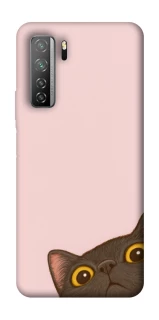Чехол на Huawei Nova 7 SE Peeping cat фото 1 Чехол на Huawei Nova 7 SE Peeping cat фото 1 из 1