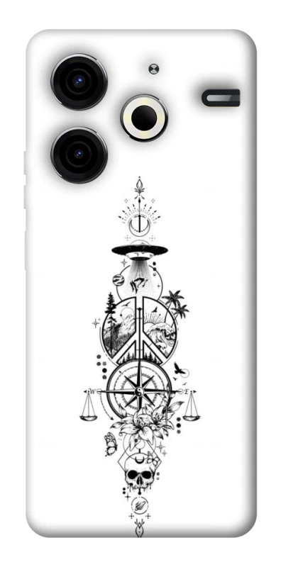 Чехол на TECNO Pova 6 Neo (LI6) Tattoo ver.7 фото 1 из 1