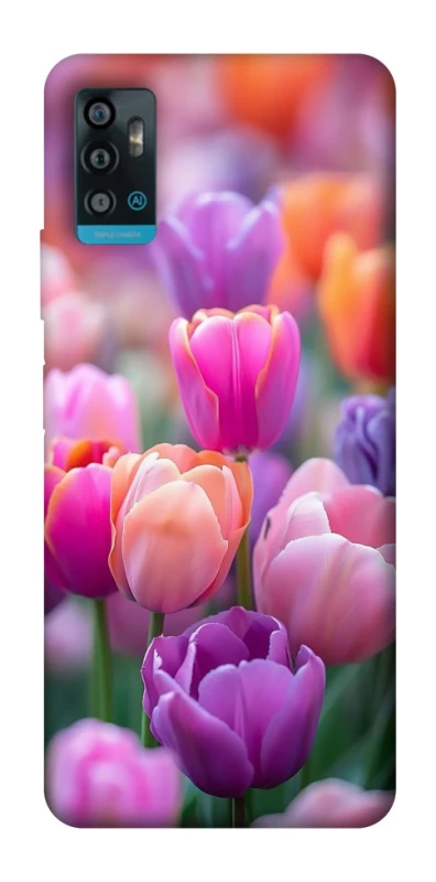 Чохол на ZTE Blade A71 Тюльпанове поле фото 1 з 1