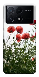 Чехол на Xiaomi Poco X6 Поле маков фото 1 из 1