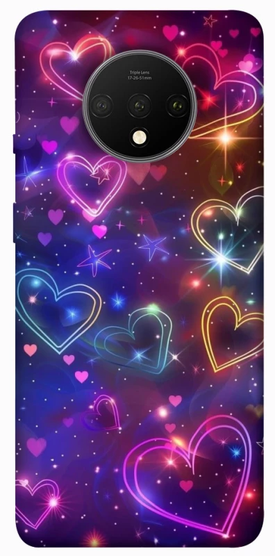 Чохол на OnePlus 7T Drawn hearts фото 1 з 1