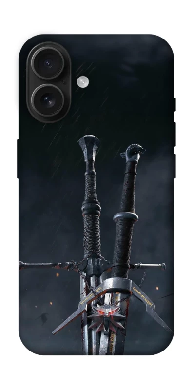 Чехол на Apple iPhone 16 Мечи Ведьмака фото 1 из 1