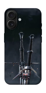 Чехол на Apple iPhone 16 Мечи Ведьмака фото 1 из 1